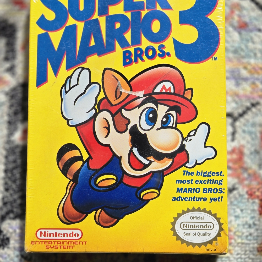 Nintendo Super Mario Bros. 3 * sealed In Plastic- Yellow Box